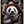 Tablou înramat „panda crossgun” de Adam Lawless