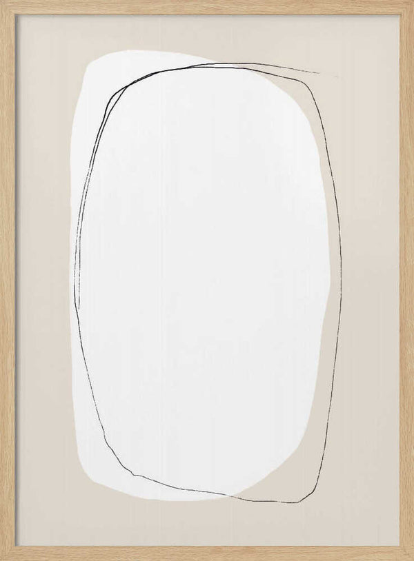 Tablou înramat „Layered Oval Shapes” de uplusmestudio