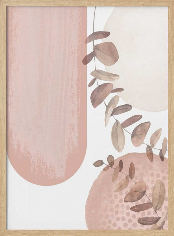 Tablou înramat „boho pink-2” de Sally Ann Moss