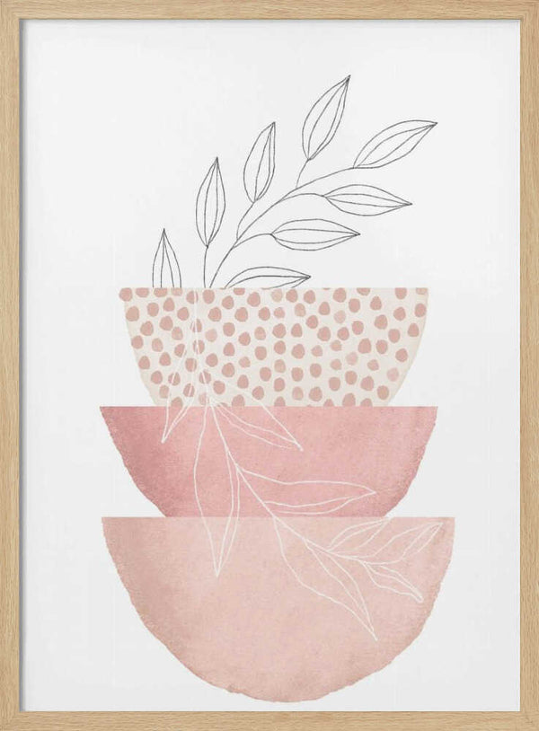 Tablou înramat „Love Pink-3” de Sally Ann Moss