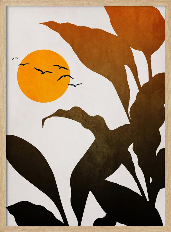 Tablou înramat „Mystic River” de Kubistika