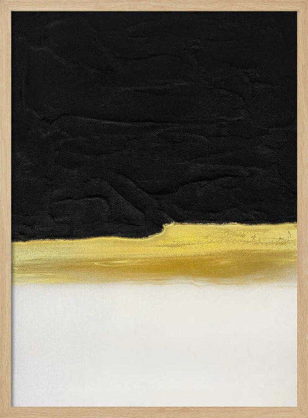 Tablou înramat „Black and White Golden Light” de Alyson Storms