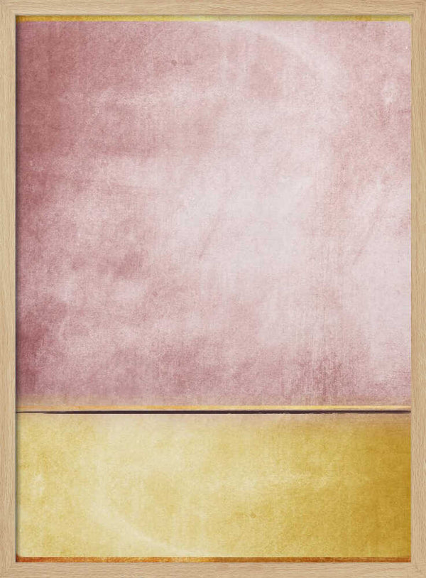 Tablou înramat „Pink and Yellow 3” de Alyson Storms