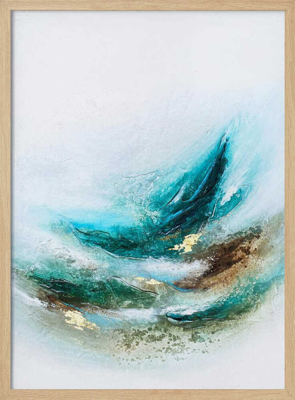 Tablou înramat „Waves Into the Trees” de Alyson Storms