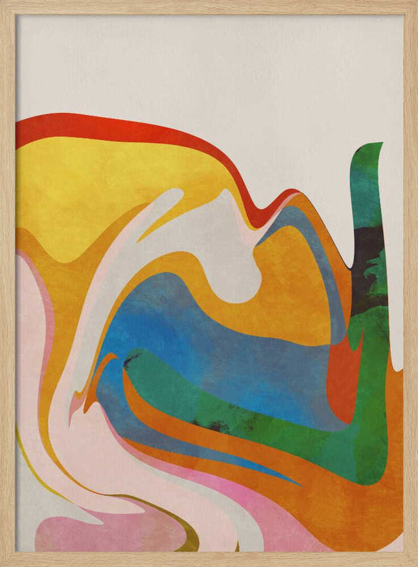 Tablou înramat „Organic Bauhaus Waved” de Ana Rut Bre