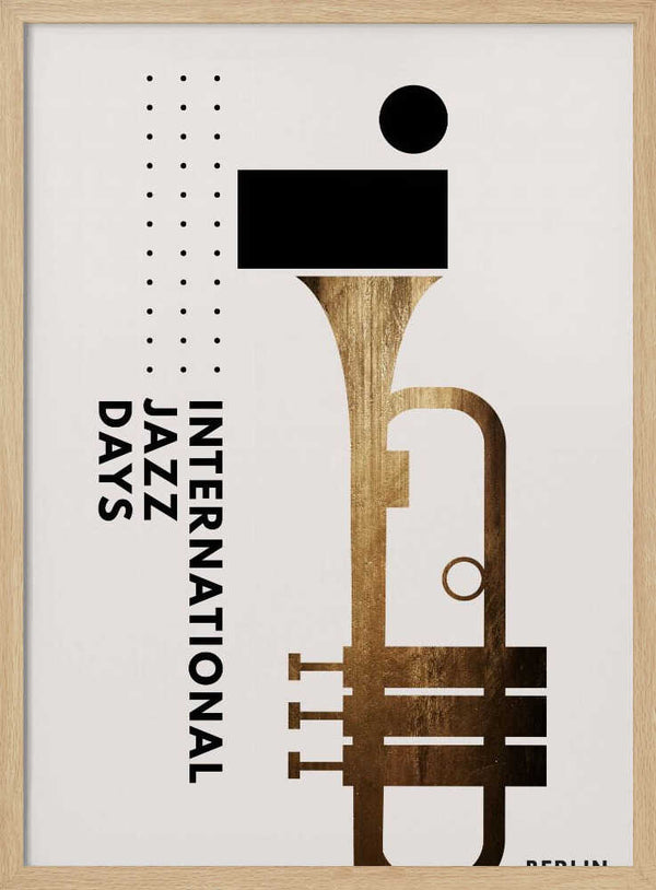 Tablou înramat „Jazzy Days 1” de Kubistika