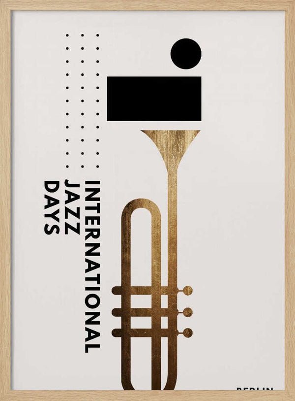 Tablou înramat „Jazzy Days 2” de Kubistika