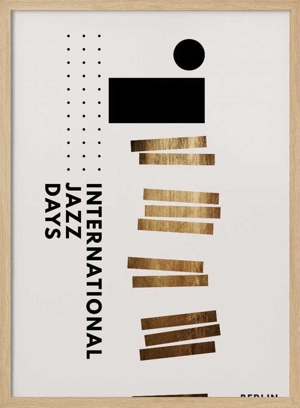 Tablou înramat „Jazzy Days 5” de Kubistika