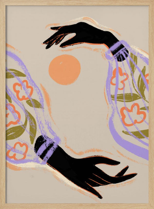 Tablou înramat „Embrace The Sun” de Arty Guava