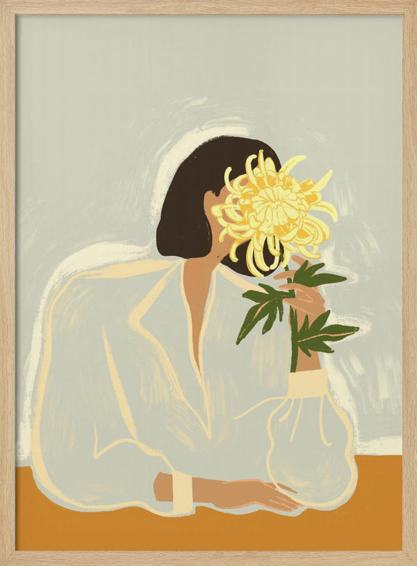 Tablou înramat „Thecrysanthemum” de Arty Guava