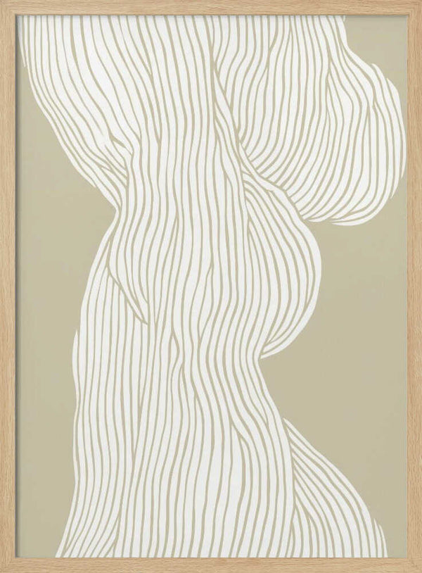 Tablou înramat „Flowing Lines Elegance” de Treechild