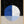 Tablou înramat „Isected Circle with Blue and White Quadrants” de Elena Ristova