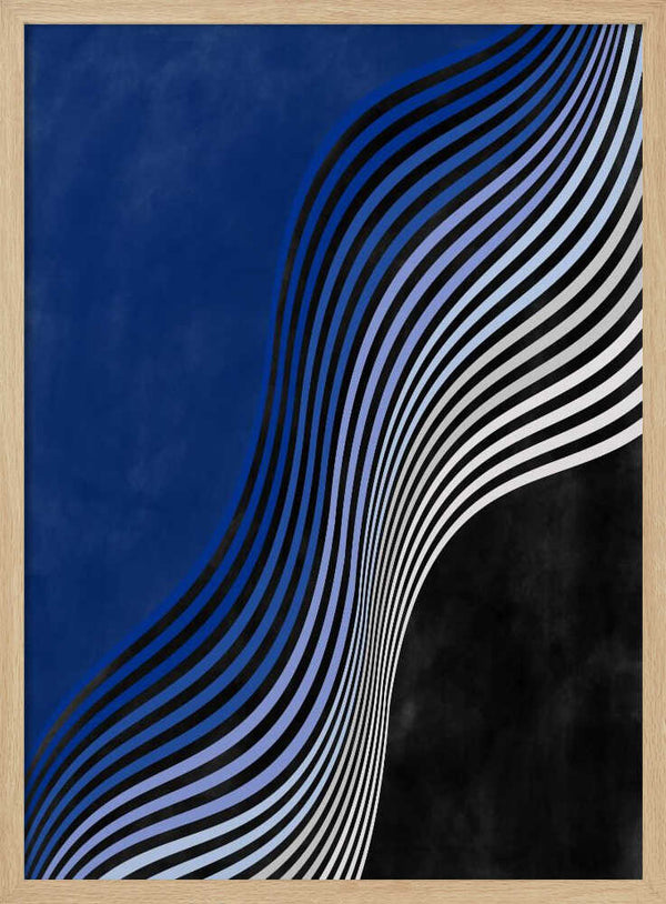 Tablou înramat „Waves of Contrast” de Elena Ristova