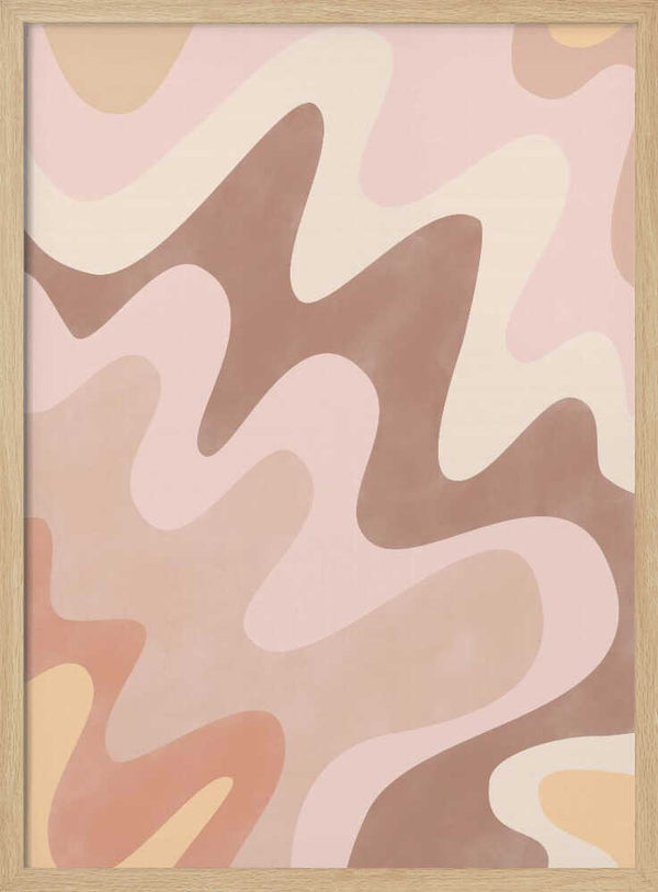 Tablou înramat „Dreamy Wavescape” de Elena Ristova