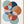 Tablou înramat „Colorful Overlapping Circles” de Elena Ristova
