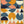 Tablou înramat „Rainbow Plus Shapes  Blue Mustard6” de Ana Rut Bre