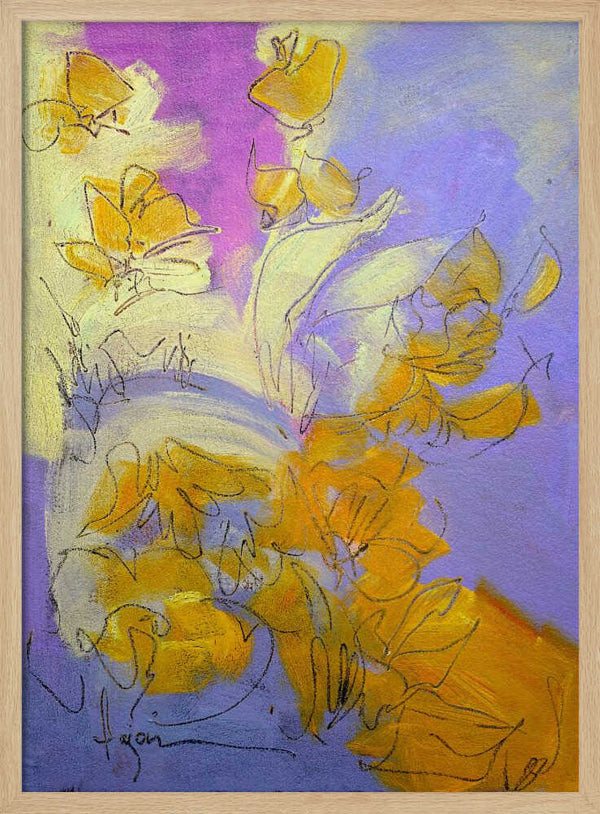 Tablou înramat „Golden Blossom Glow” de Dorothy Fagan