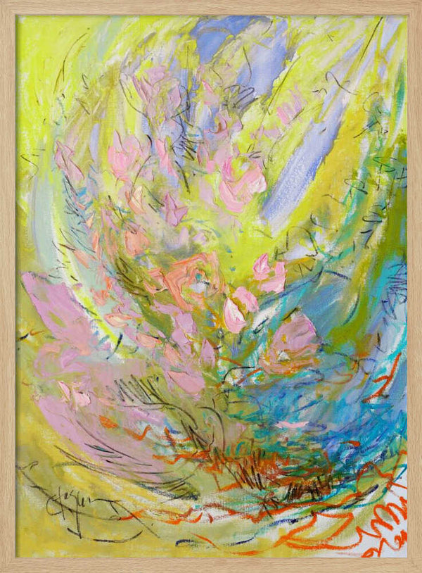 Tablou înramat „Whirl of Petals” de Dorothy Fagan