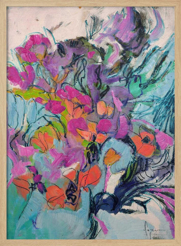 Tablou înramat „Floral Symphony” de Dorothy Fagan