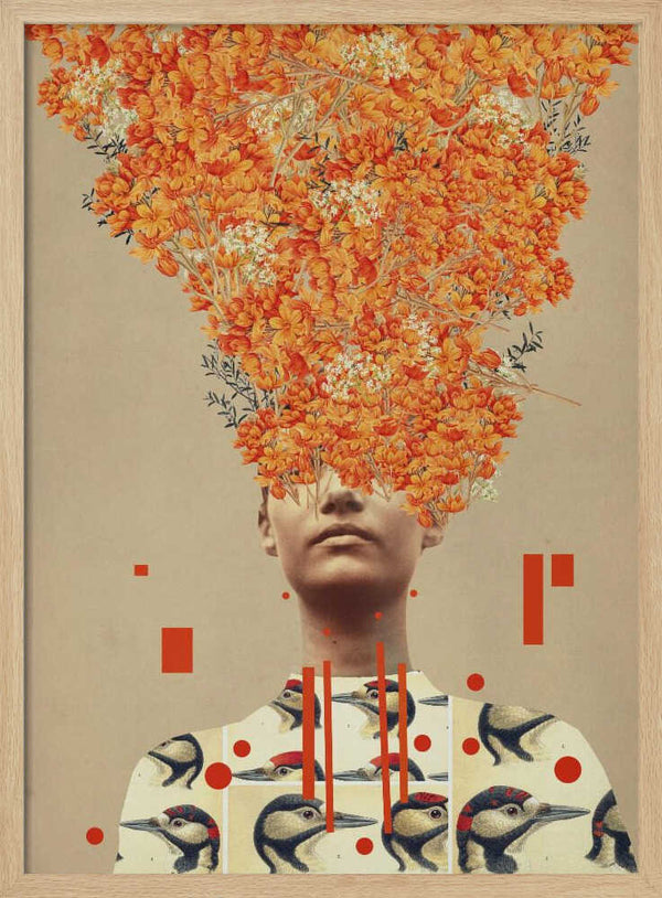 Tablou înramat „Bird Flight In Autumn” de Frank Moth