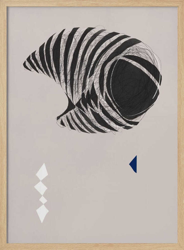 Tablou înramat „Abstract Stripes” de Little Dean