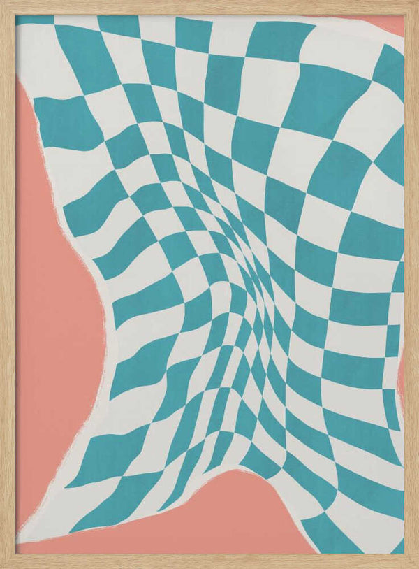 Tablou înramat „Line Drying Fabric In the Wind” de Little Dean