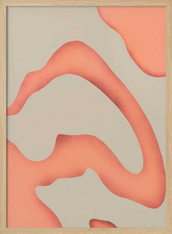 Tablou înramat „Coral Waves” de Little Dean
