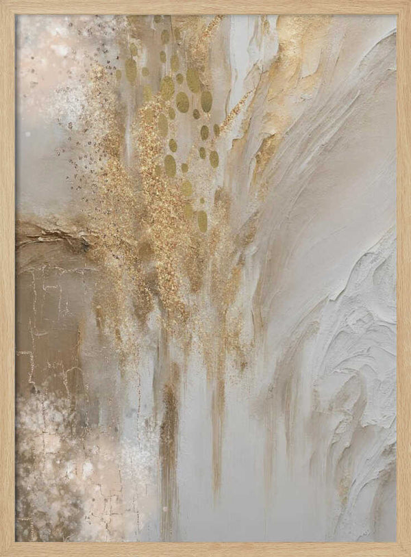 Tablou înramat „Golden marble” de Sally Ann Moss