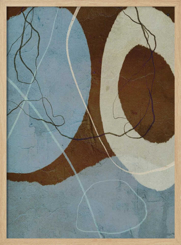 Tablou înramat „Ethereal Circles” de Treechild