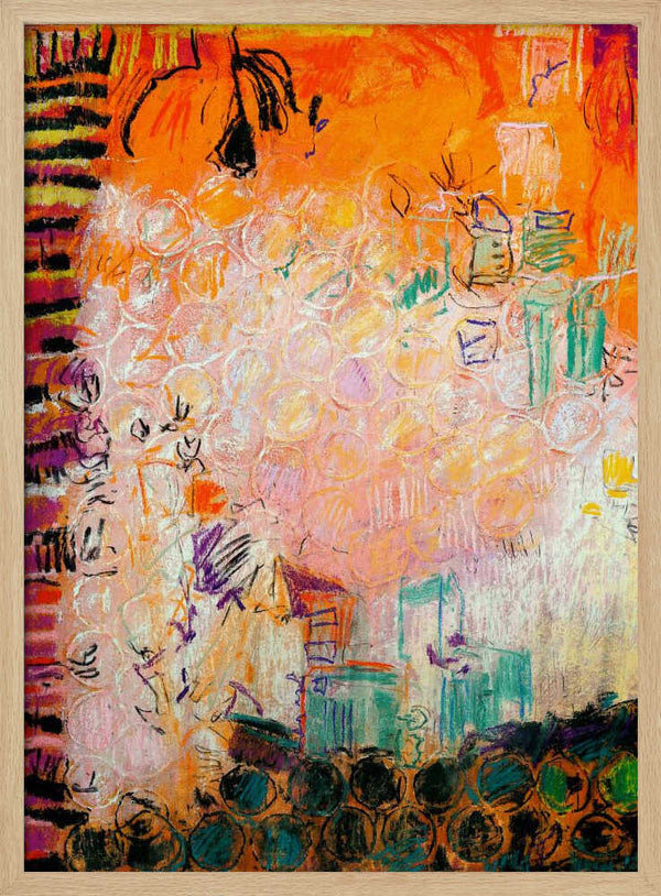 Tablou înramat „Vibrant Whirl” de Dorothy Fagan