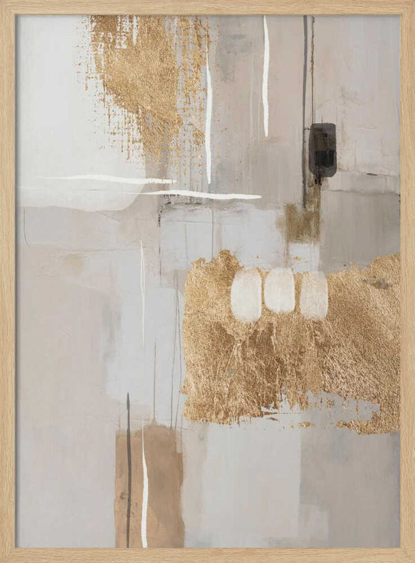 Tablou înramat „Golden Canvas” de Sally Ann Moss