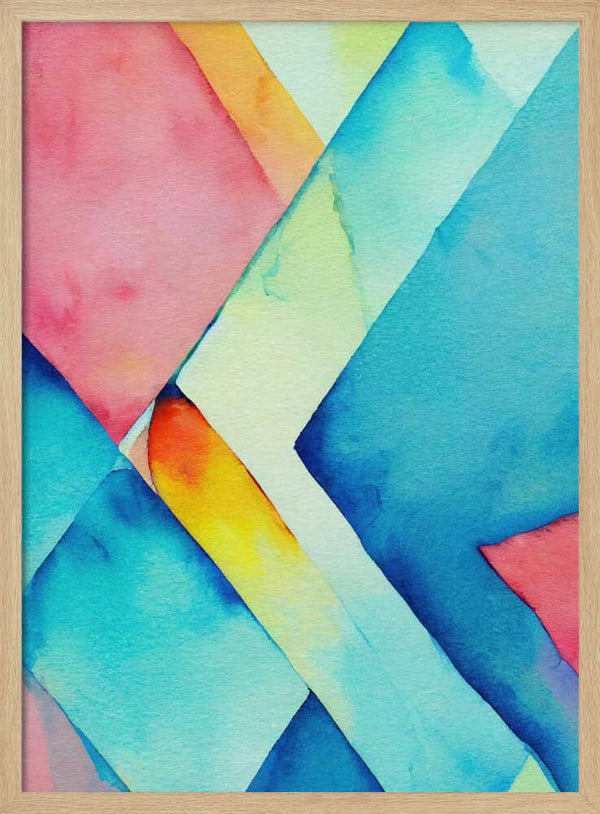 Tablou înramat „Nature Inspired Abstract Watercolor  (Day 37)” de Mauro