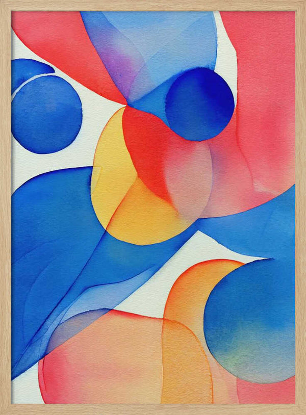 Tablou înramat „Nature Inspired Abstract Watercolor  (Day 59)” de Mauro