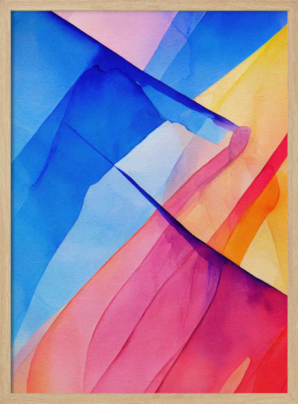 Tablou înramat „Nature Inspired Abstract Watercolor  (Day 72)” de Mauro