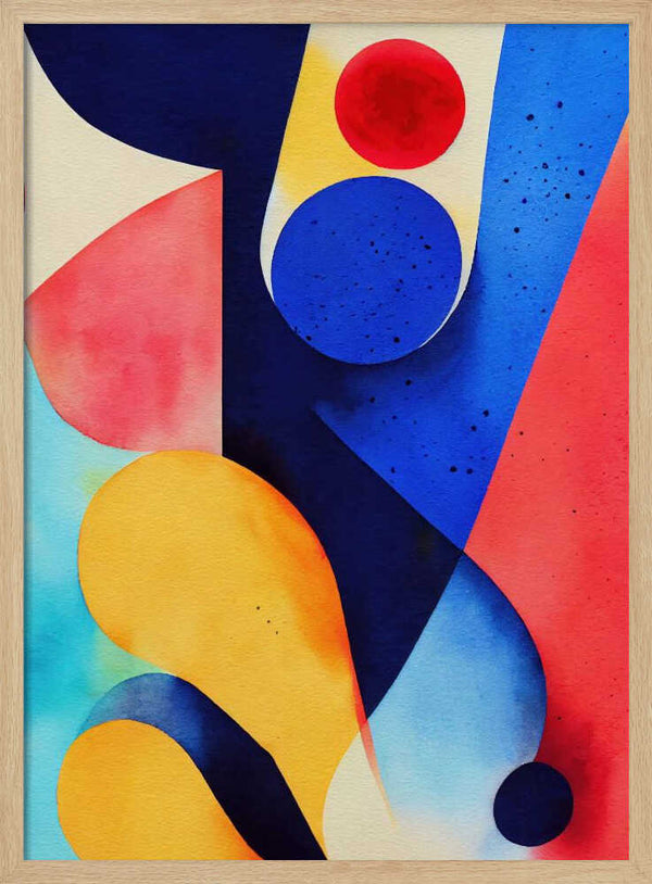 Tablou înramat „Nature Inspired Abstract Watercolor  (Day 93)” de Mauro