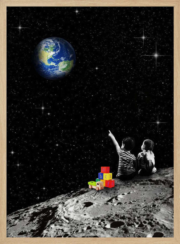 Tablou înramat „Together From the Moon” de Dikhotomy