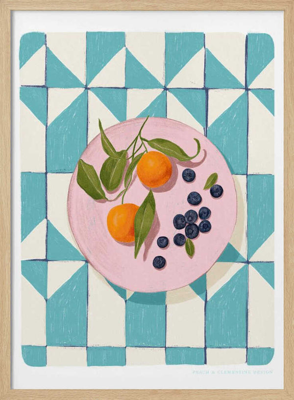 Tablou înramat „Pandc Citrus and Berries” de Jenny Liz Rome