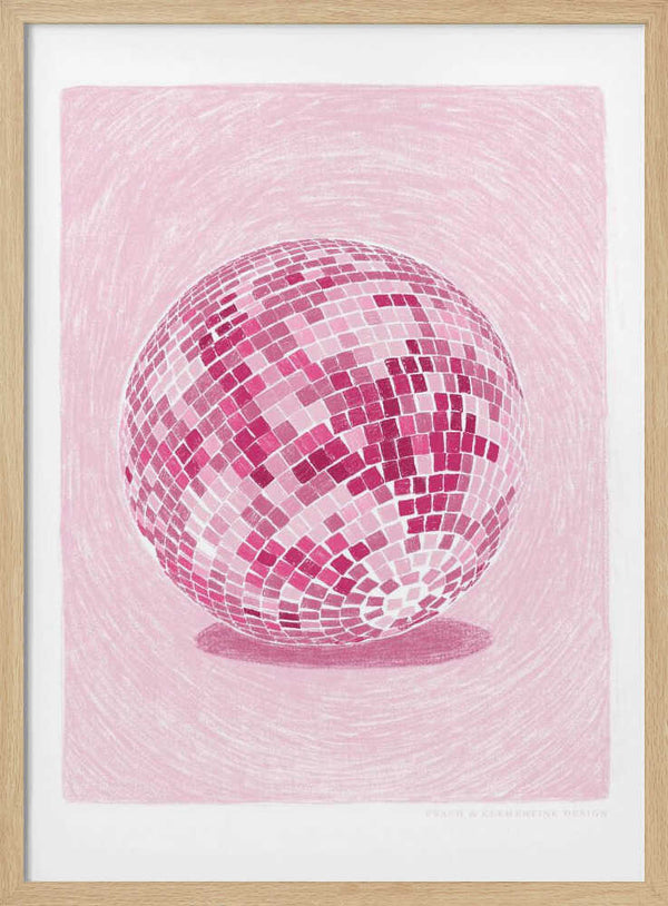 Tablou înramat „Pandc Discoball Copy 2” de Jenny Liz Rome