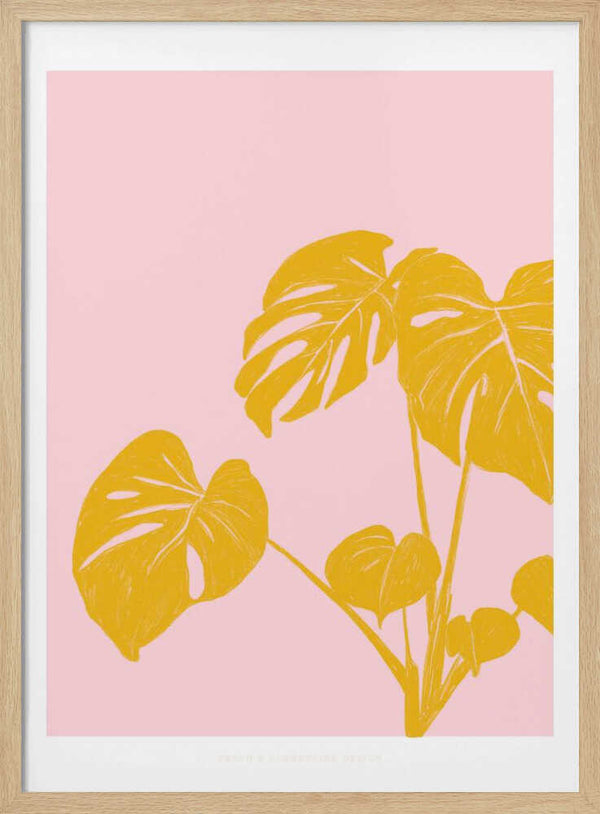 Tablou înramat „Pandc Houseplant Copy” de Jenny Liz Rome