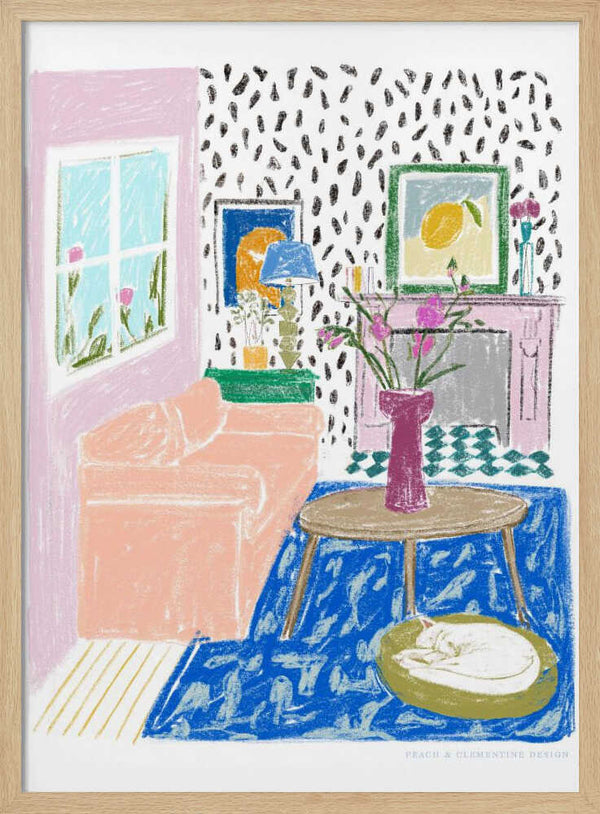 Tablou înramat „Pandc Interior” de Jenny Liz Rome