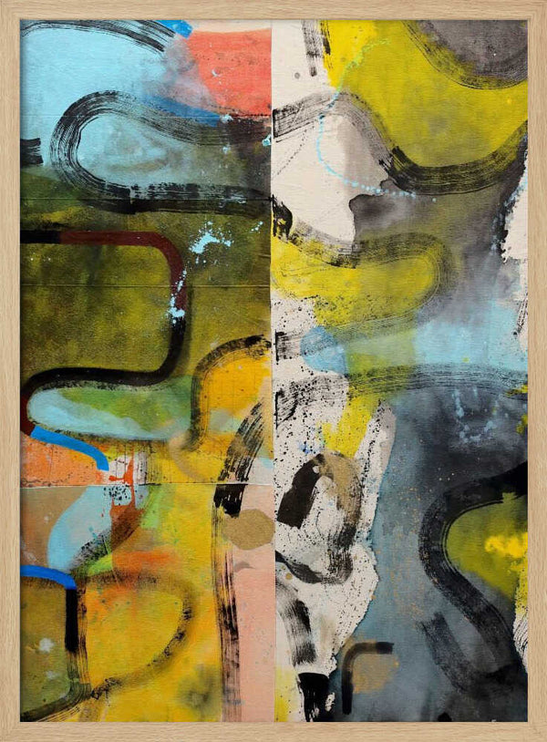 Tablou înramat „Abstract” de Poonam Choudhary