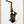 Tablou înramat „Black and Gold Music Art Saxophone” de Justyna Jaszke