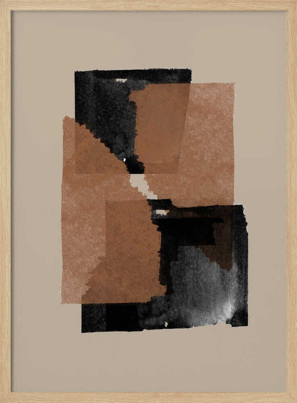 Tablou înramat „Earthy Blocks Blend” de THE MIUUS STUDIO