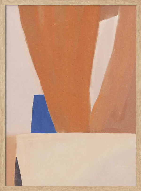 Tablou înramat „Warm Earth Tones And Bold Geometric Shapes” de Little Dean