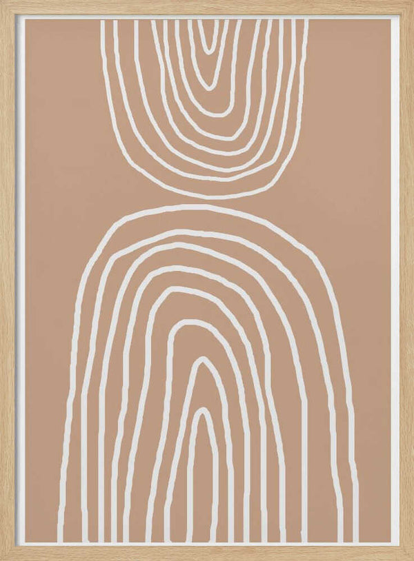 Tablou înramat „Earthy Layers Harmony” de THE MIUUS STUDIO