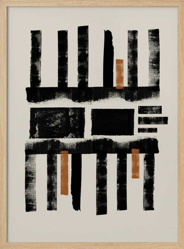 Tablou înramat „Geometric Rhythm” de THE MIUUS STUDIO