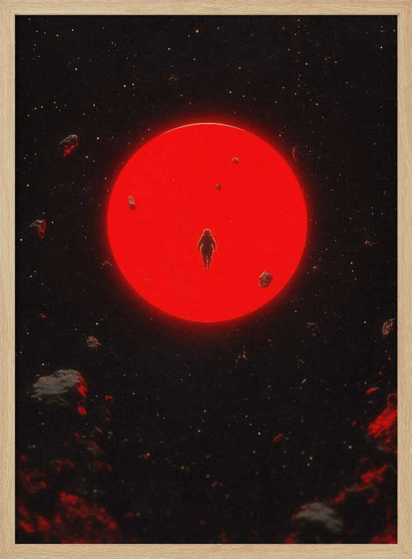 Tablou înramat „Red Moon” de Taudalpoi