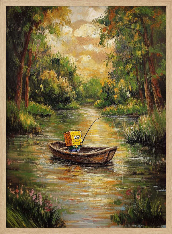 Tablou înramat „Bob by the river” de Dikhotomy