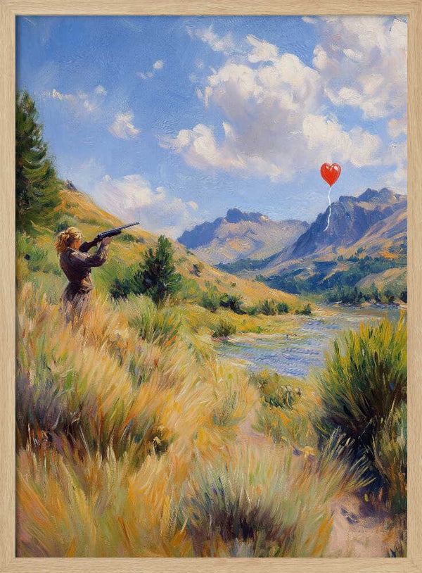 Tablou înramat „Shooting for love” de Dikhotomy