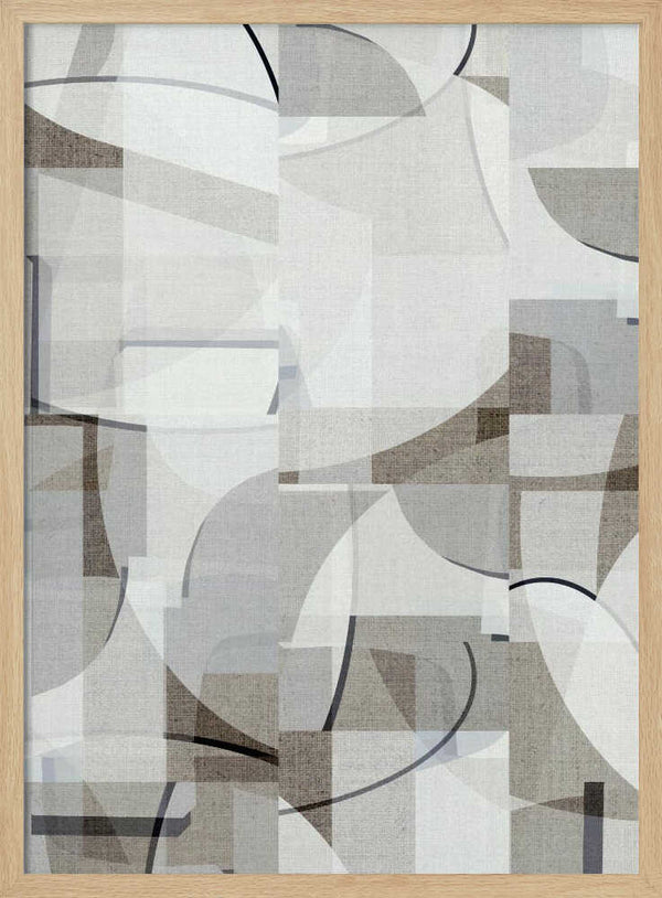 Tablou înramat „Neutral Curves 7” de cartissi